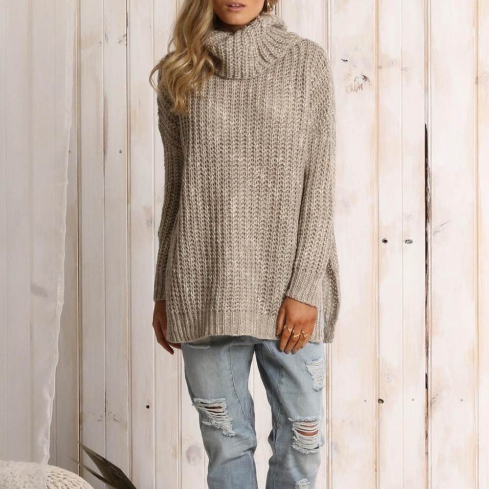 Zara Knit Oversized Sweater, Size Small.